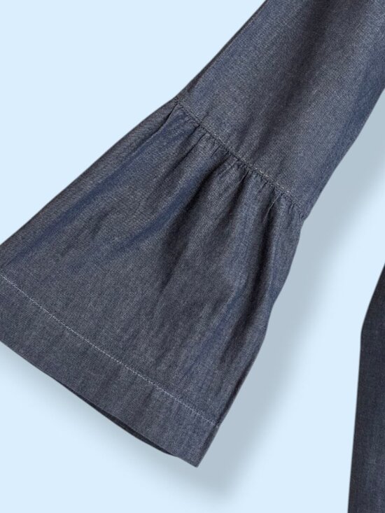 Khaadi 100% Cotton Denim Dress - Picture 4 of 8